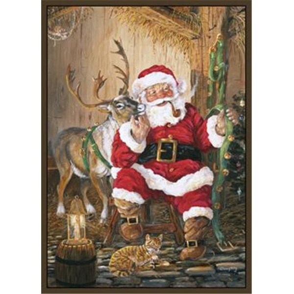 Custom Printed Rugs SANTA & REINDEER Santa and Reindeer Rug